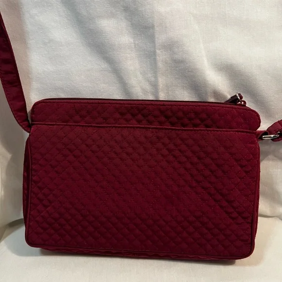 Vera Bradley Quilted Crossbody Bag - Burgundy - Picture 9 of 10